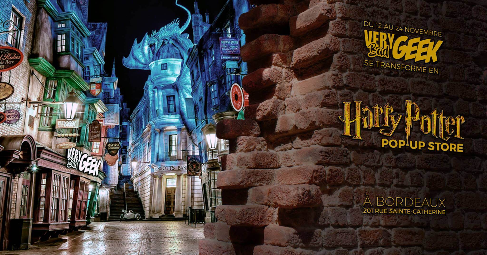 Harry Potter 20ème Anniversaire Retour à Poudlard Une nouvelle boutique éphémère Harry Potter à Bordeaux ! - Poudlard.org